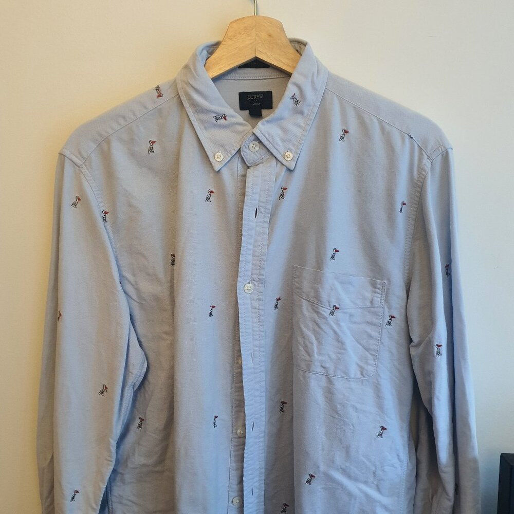 J.Crew Embroidered Oxford Shirt